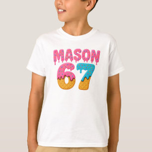 T-shirt Mason 67 Crème de glace Mème Funny Six Sept mason