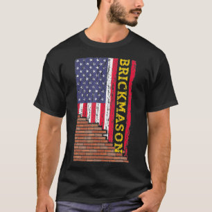 T-shirt Mason en brique Mason homme Masoné en brique Papa 