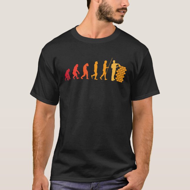 T-shirt Mason Evolution Wall Builder (Devant)