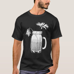 T-shirt mason jar daisies