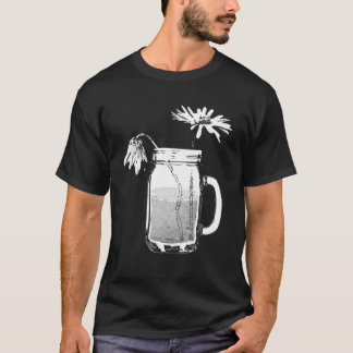 T-shirt mason jar daisies