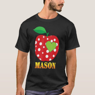 T-shirt Mason Love School Retour À L'École Garçon Étudiant