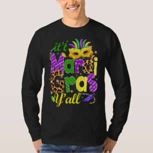 T-shirt Masque à plumes C'est Mardi Gras Y'all New Orleans