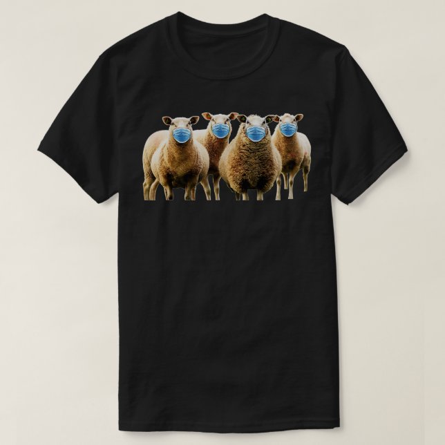 T-shirt Masque anti-masque pour les moutons  (Design devant)