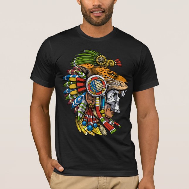 T-shirt Masque Aztec Jaguar (Devant)
