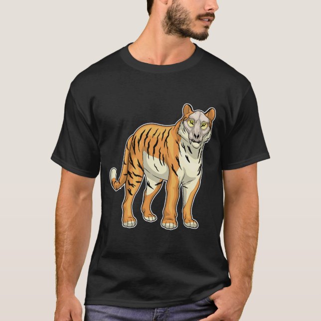 T-shirt Masque crâne de tigre (Devant)
