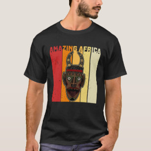 T-shirt Masque d'Afrique Histoire Africaine Afro Reggae Mé