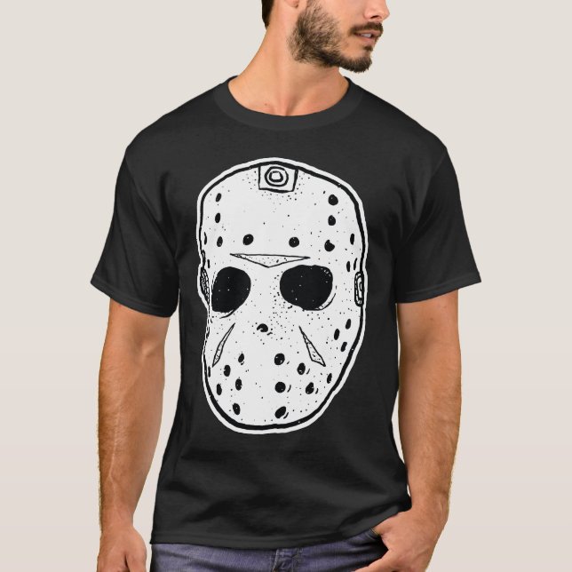 T-shirt Masque de gardien de but de vendredi (Devant)