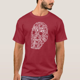 T-shirt Masque de gardien de hockey T-shirt, nom et numéro