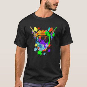 T-shirt Masque de Paintball Jeu de Paintball Pistolet à