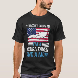 T-shirt Masque de plongée en apnée Divers Palmes Drapeau a