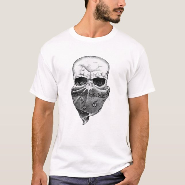 T-SHIRT MASQUE DE VISAGE BEAU ARTISTIQUE (Devant)