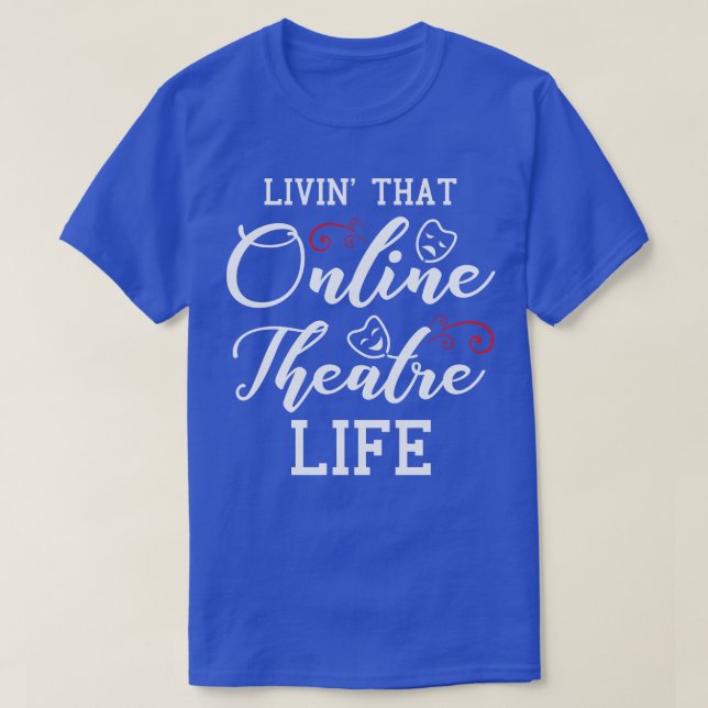 T-shirt Masque de visage Broadway pour les amateurs de thé (Design devant)