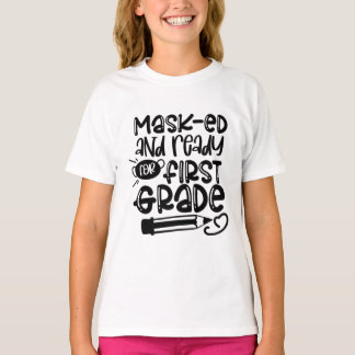 T-shirt Masqué et prêt pour la première année 2020