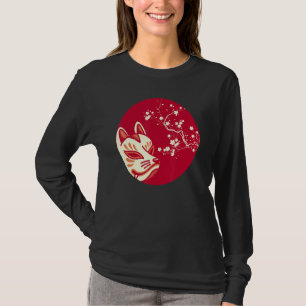 T-shirt Masque japonais esthétique Fox Kitsune