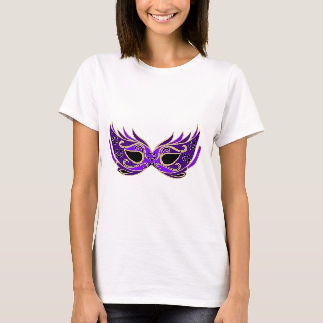 T-shirt Masque masqué royal violet (Devant)