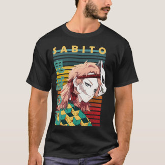 T-shirt Masque Sabito Retro Style Anime pour la famille Sl