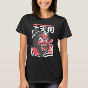 T-shirt Masque Tengu japonais esthétique, Tengu japonais