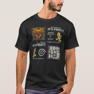 T-shirt Masque tribal avec symboles anciens - Ethnique