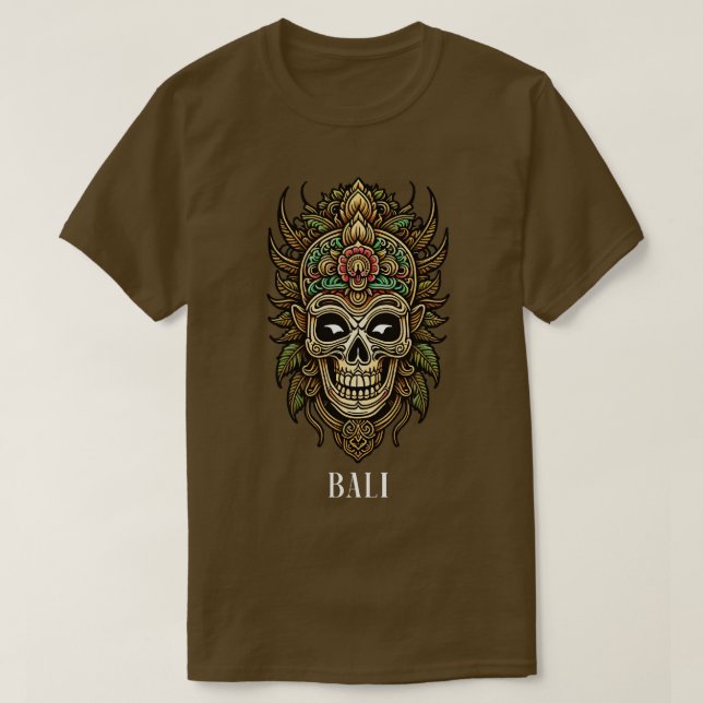 T-shirt Masque tribal de Bali (Design devant)