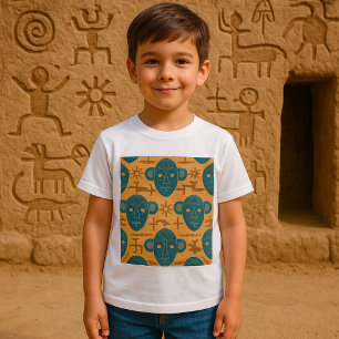 T-shirt Masque tribal motif ethnique africain de visage