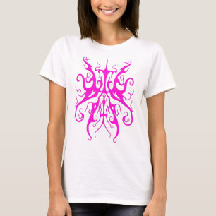 T-shirt Masque Tribal Rose Élégant Design Abstrait