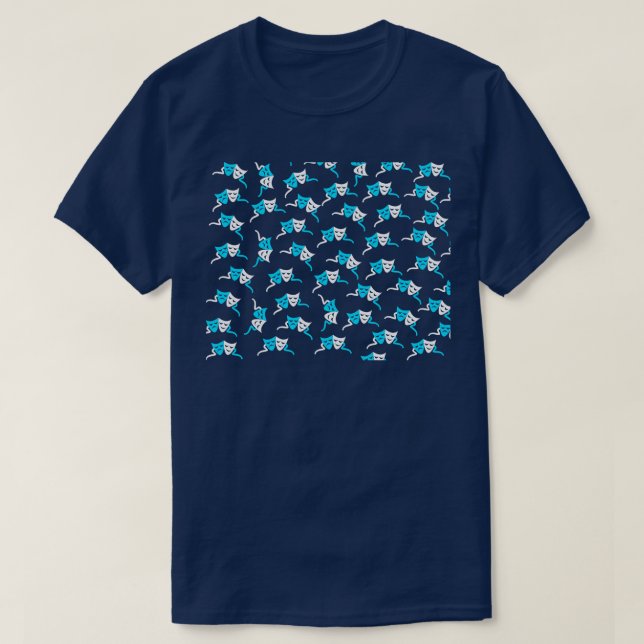 T-shirt Masque visage Broadway pour les amateurs de théâtr (Design devant)