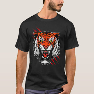T-shirt Masque Visage Tiger Bengale