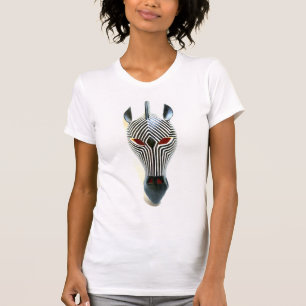 T-shirt Masque zèbre noir/blanc