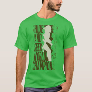 T-shirt Masquer Et Chercher Champion Du Monde