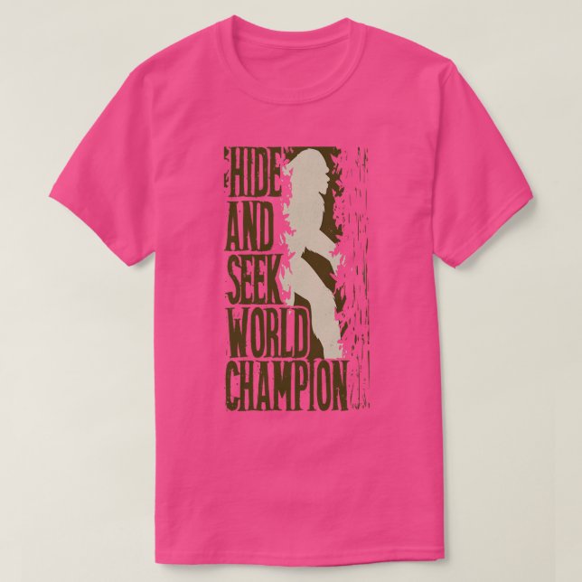 T-shirt Masquer Et Chercher Champion Du Monde (Design devant)