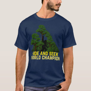 T-shirt Masquer Et Chercher Champion Du Monde