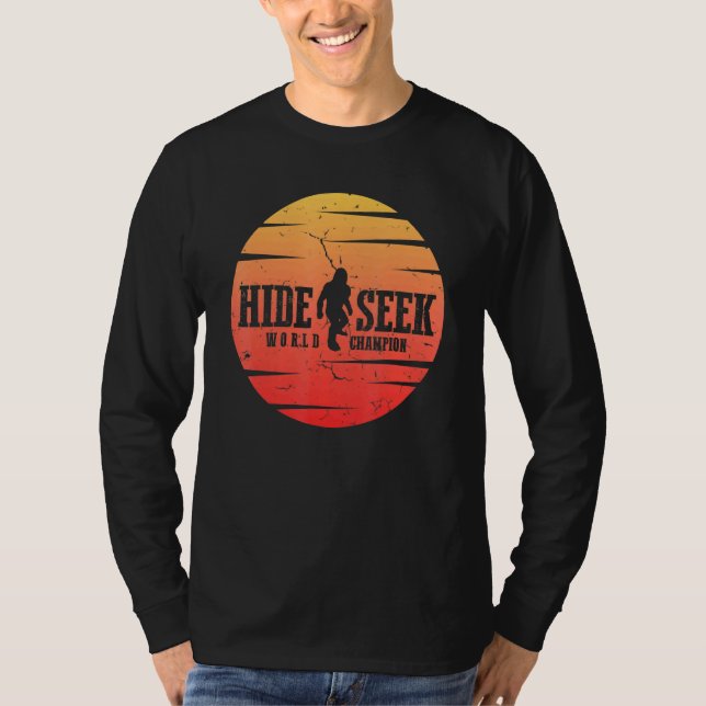 T-shirt Masquer Et Chercher Champion Du Monde Big (Devant)