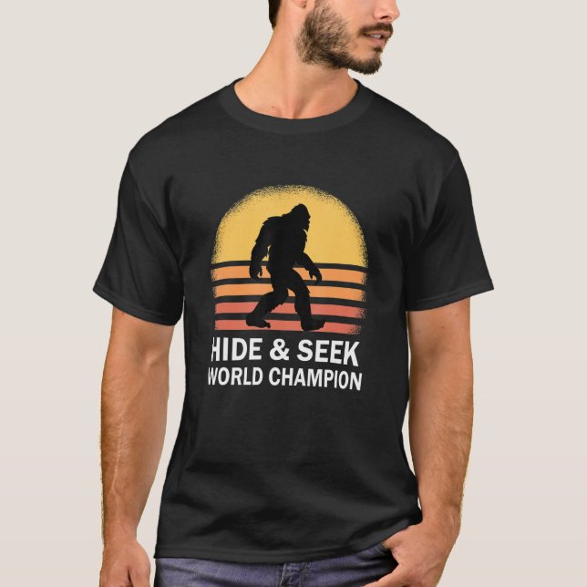 T-shirt Masquer et rechercher Champion du Monde Bigfoot Be (Devant)