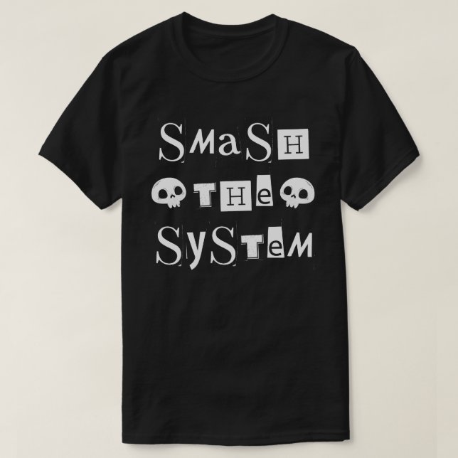 T-shirt Masquer le système (Design devant)
