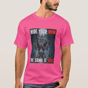 T-shirt Masquer votre maman Sigma Funny Alpha Werewolf Mèm