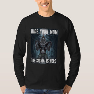 T-shirt Masquer votre maman Sigma Funny Alpha Werewolf Mèm