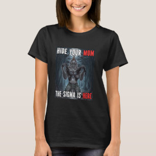 T-shirt Masquer votre maman Sigma Funny Alpha Werewolf Mèm