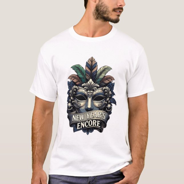 T-shirt Masquerade Mask T-Shirt, Symmetrical Filigree Prem (Devant)