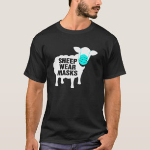 T-shirt Masques de port des moutons