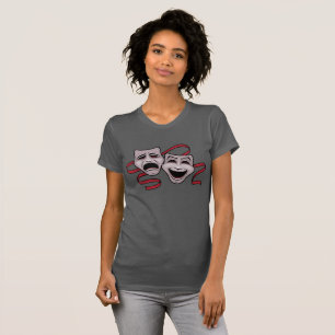 T-shirt Masques de théâtre de comédie et de tragédie