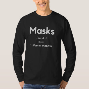 T-shirt Masques Définition Muzzles humains Anti-Dista soci