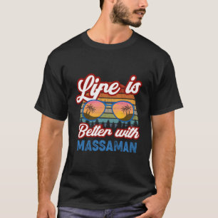 T-shirt Massa Curry 'La Vie Est Meilleure Avec Massa Curry
