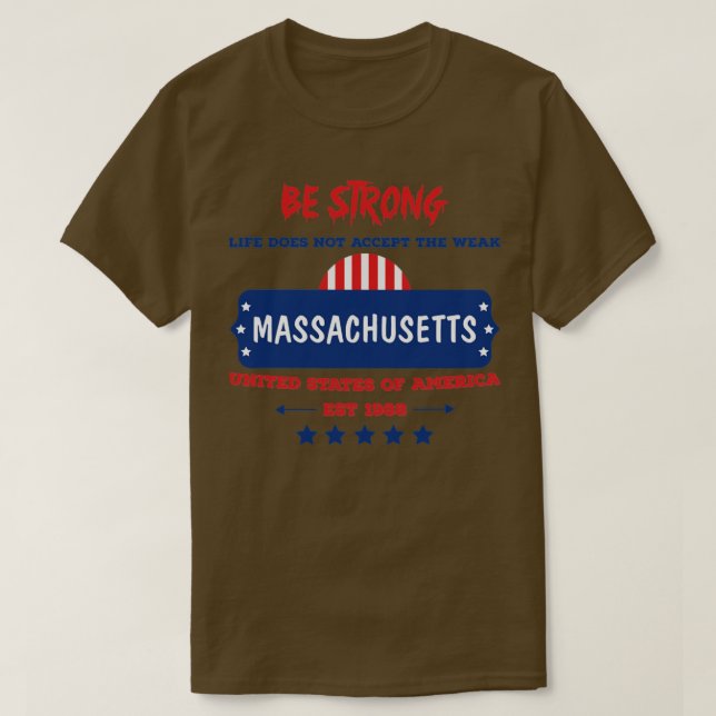 T-shirt massachusetts10 (Design devant)