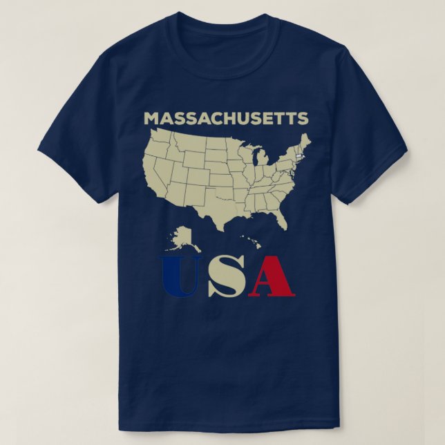 T-shirt Massachusetts5 (Design devant)