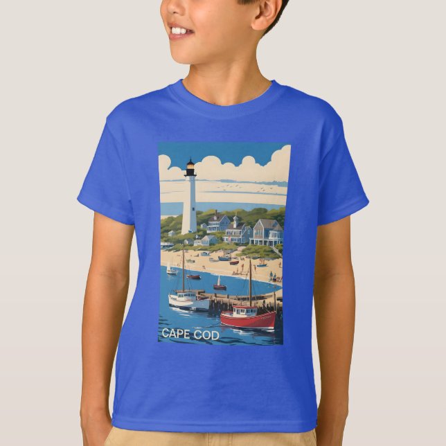 T-shirt Massachusetts de Cape Cod (Devant)