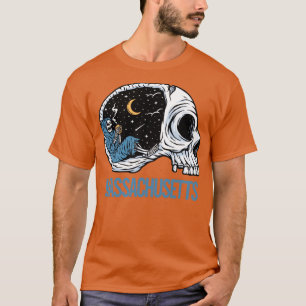 T-shirt Massachusetts de squelette froid