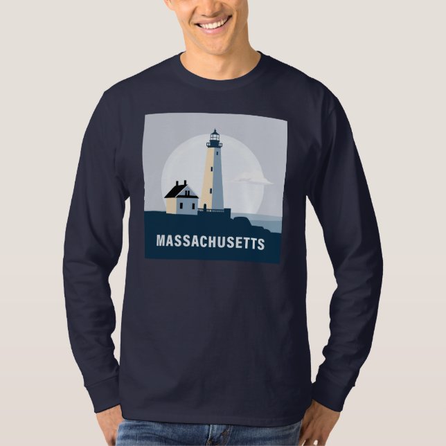 T-shirt Massachusetts, États-Unis d'Amérique (Devant)