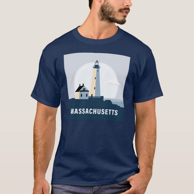T-shirt Massachusetts, États-Unis d'Amérique (Devant)