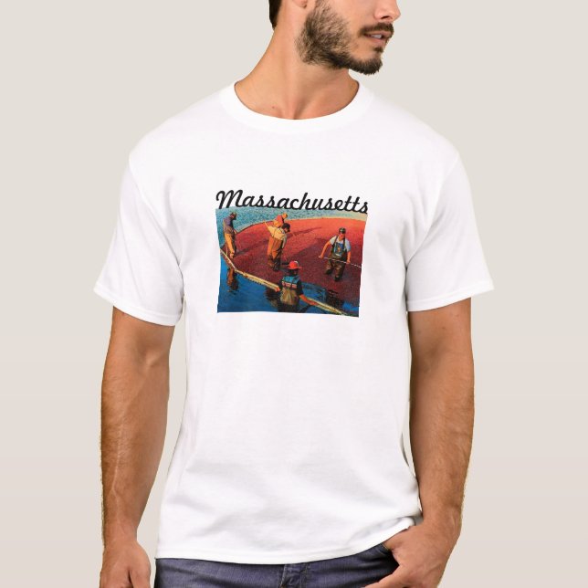 T - Shirt Massachusetts (Moosbeere) (Vorderseite)